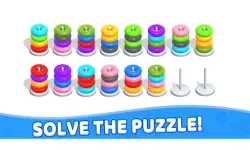 Color Hoop Stack - Puzzle image