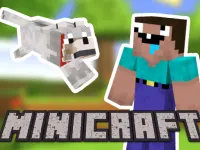 Minicraft: Steve And Wolf Adventure image