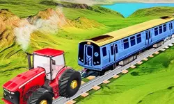 Chain Tractor Train Towing Game 3D image