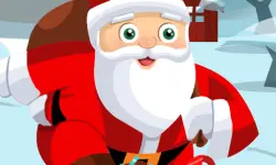 Santa on skates image