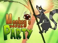 Monkeys ropes party image