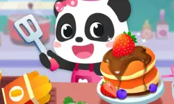 Baby Panda Breakfast Cooking image