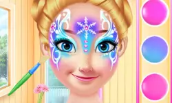 Princess Christmas Face Painting image