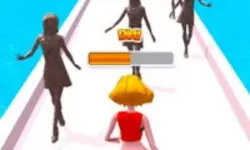 Girl Run Beauty 3d image