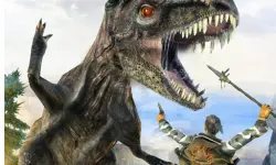 DINOSAUR HUNTING DINO ATTACK Jigsaw image