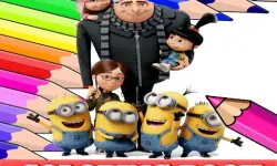 Coloring Book for Despicable Me Printable image