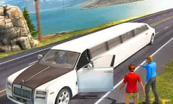 Limousine Taxi Driving Game image