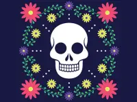 Colorful Skull Jigsaw image