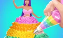 Icing On Doll Cake - Creative Bakery image