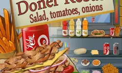 Doner Kebab : Salad Tomatoes Onions image