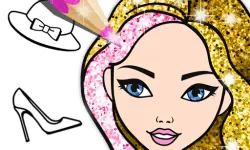Fashion Coloring Book Glitter image