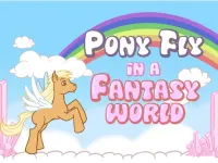 Pony fly in a fantasy world image