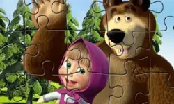 Masha Puzzle Time image